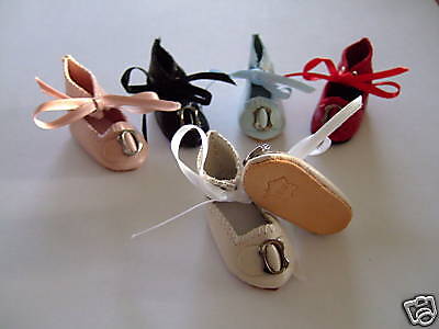 Leather Shoes for / Dolls Bleuette Or Other - Doll Shoes 4 CM