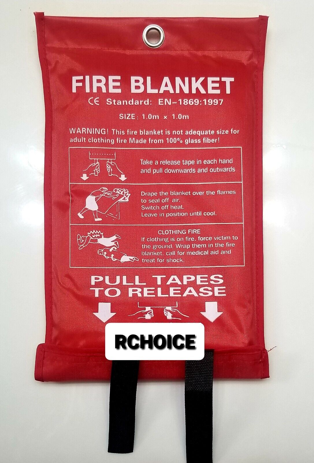 1Fire Blanket for Home 4.9 ft x 4.9 ft , Fire Suppression Blanket, Emergency Use
