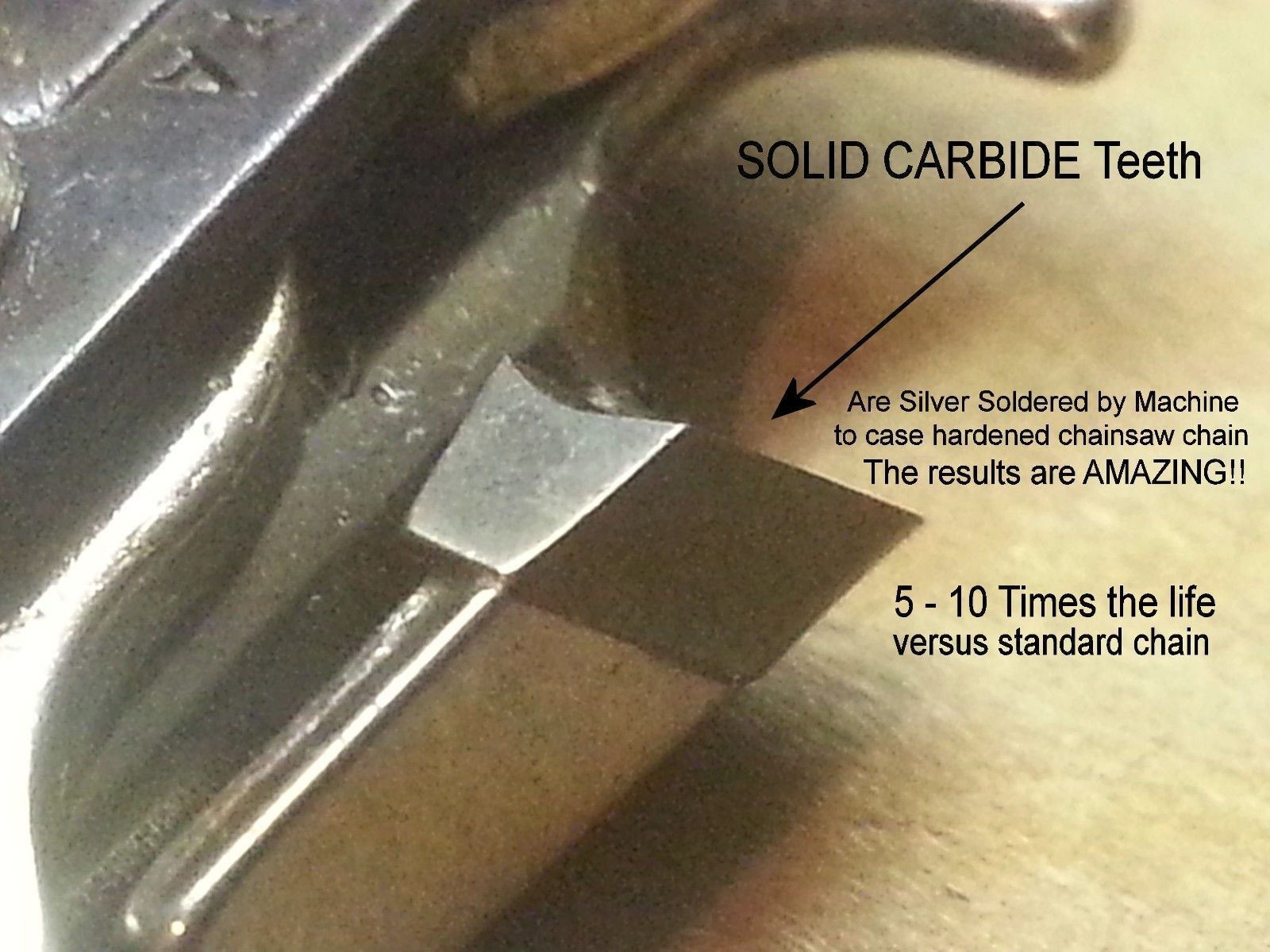 *SOLID CARBIDE* Chainsaw Chain 62 Link for 18\