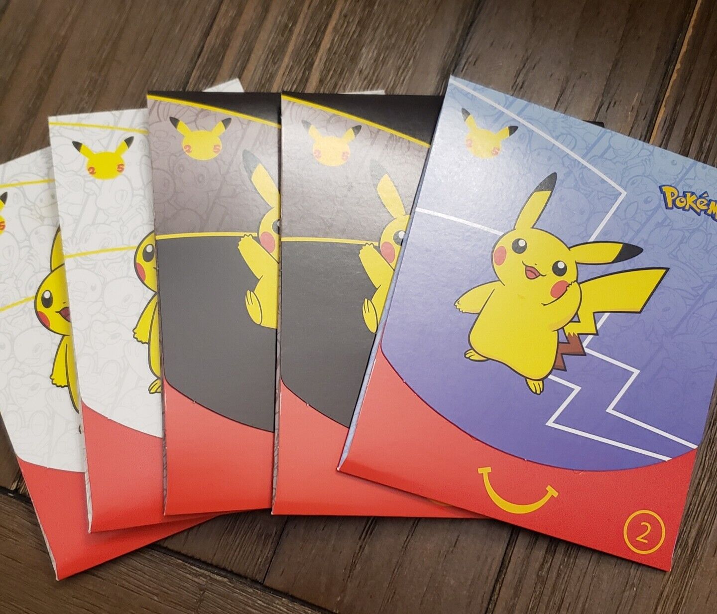 Pokemon 25th Anniversary McDonalds Special Promo Sealed Packs (5 Packs)