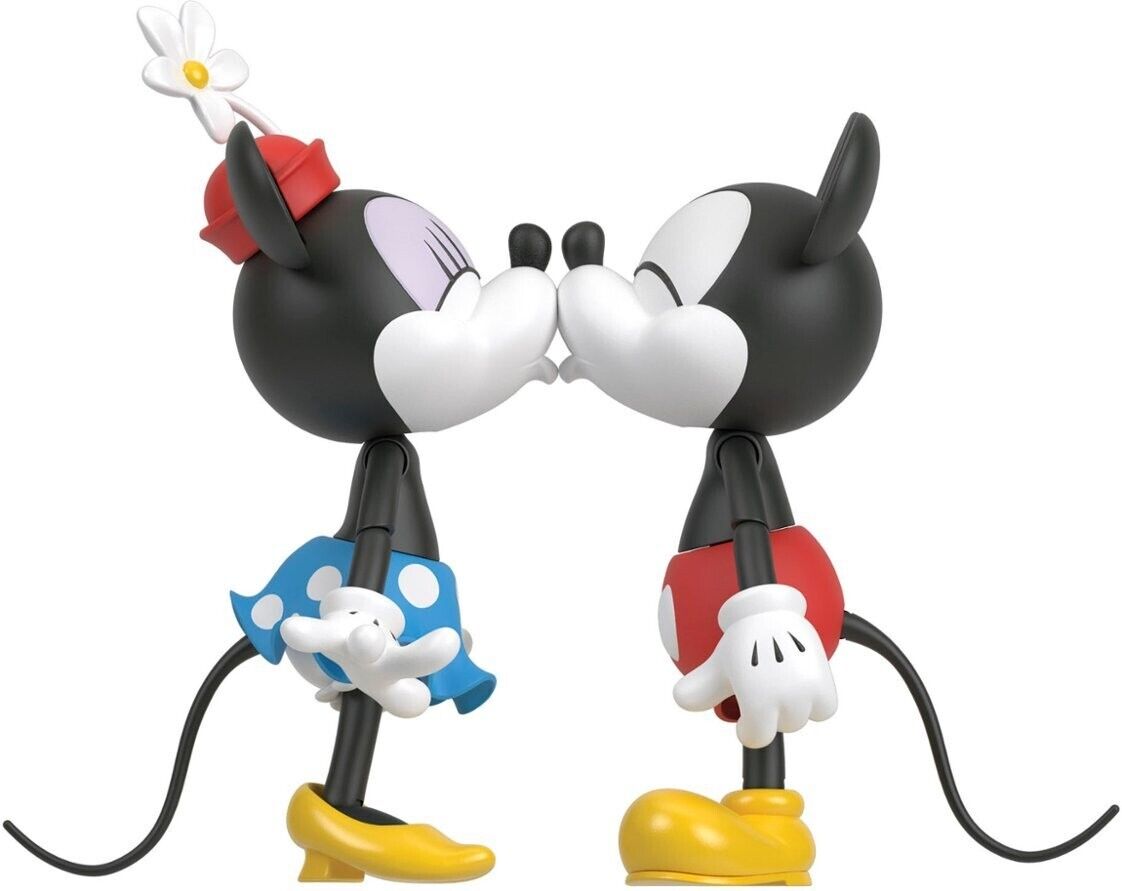 Disney 100 Collectible Action Figures Mickey and Minnie Mouse Posable Characters