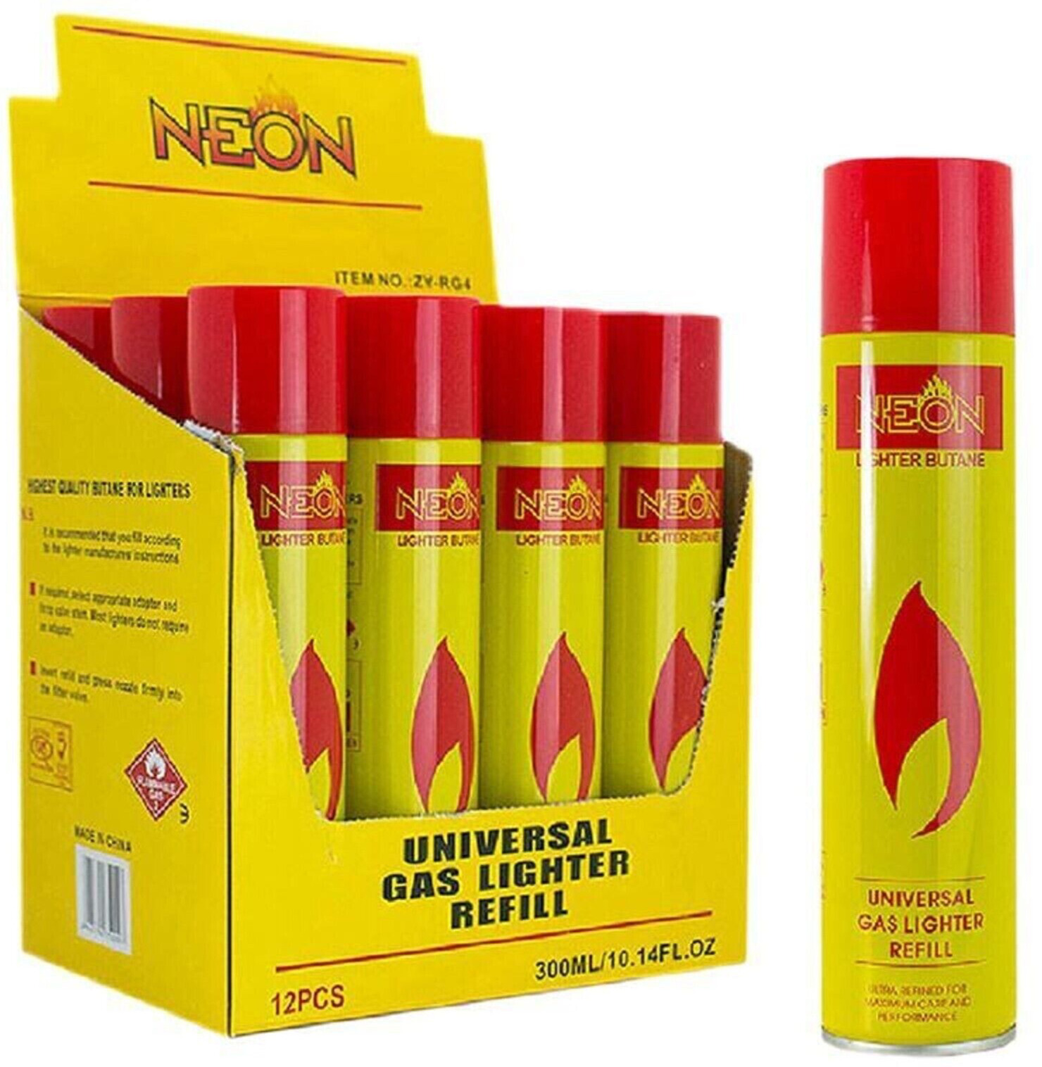 12 Can WHIP IT NEON SPECIAL BLUE Butane Univer 5x 7x 9x 11x 300ml lighter Refil