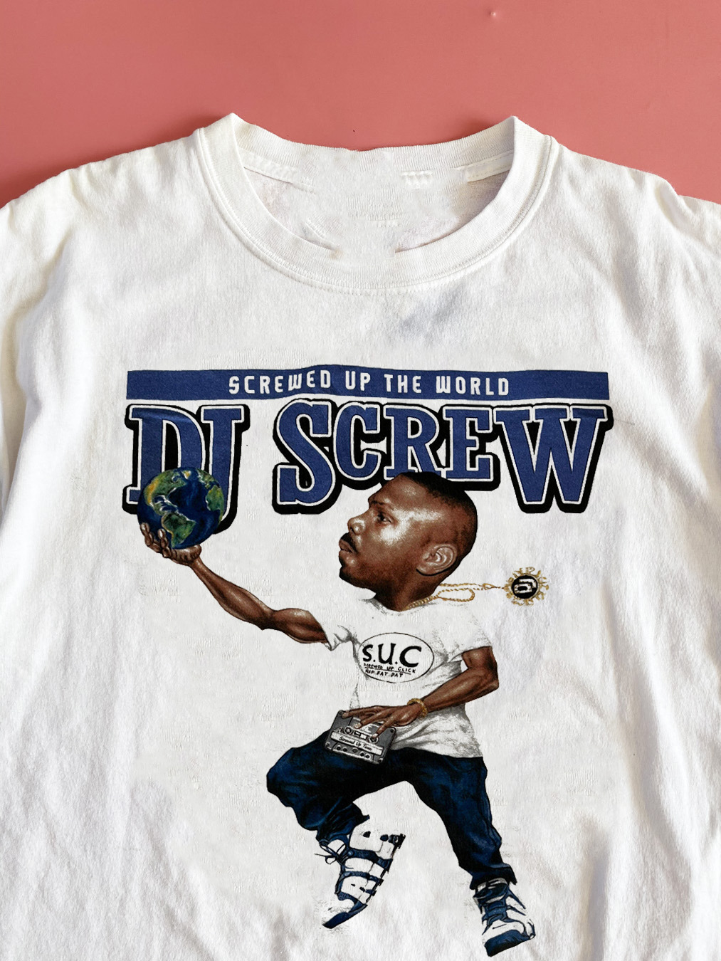 DJ Screw Hip Hop Short Sleeve Gift For Fan White S-2345XL Unisex T-shirt