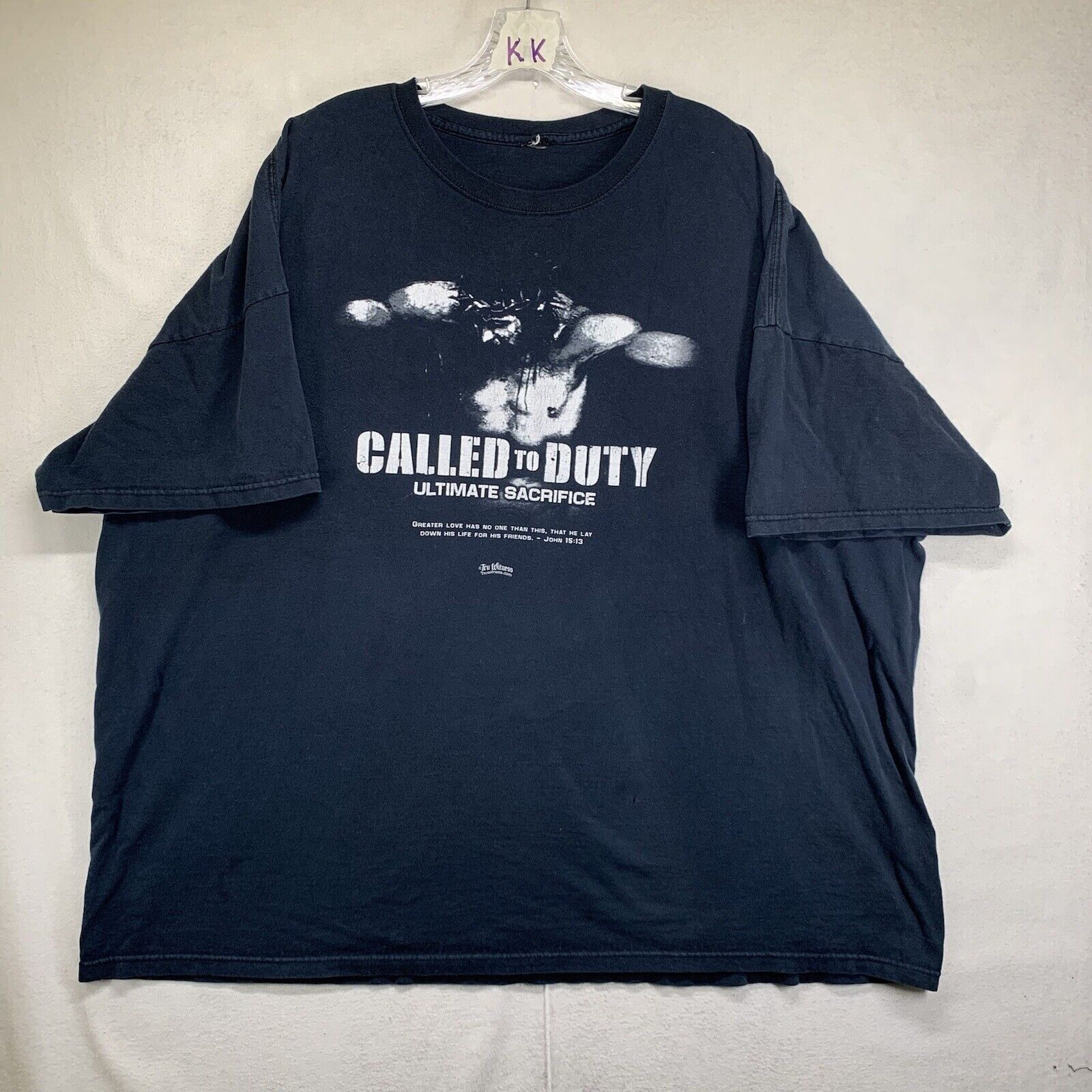Vintage Jesus Men’s T Shirt Call Of Duty Parody Mens Size 3XL Black Fade Wear