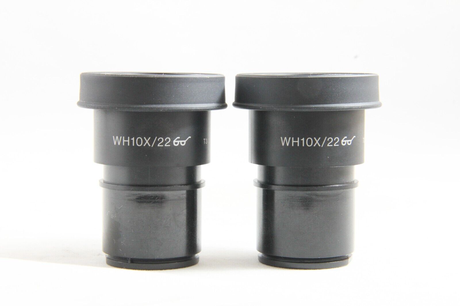 Excellent++ Pair of Olympus Microscope WH10X/22 T3 Eyepiece #4591