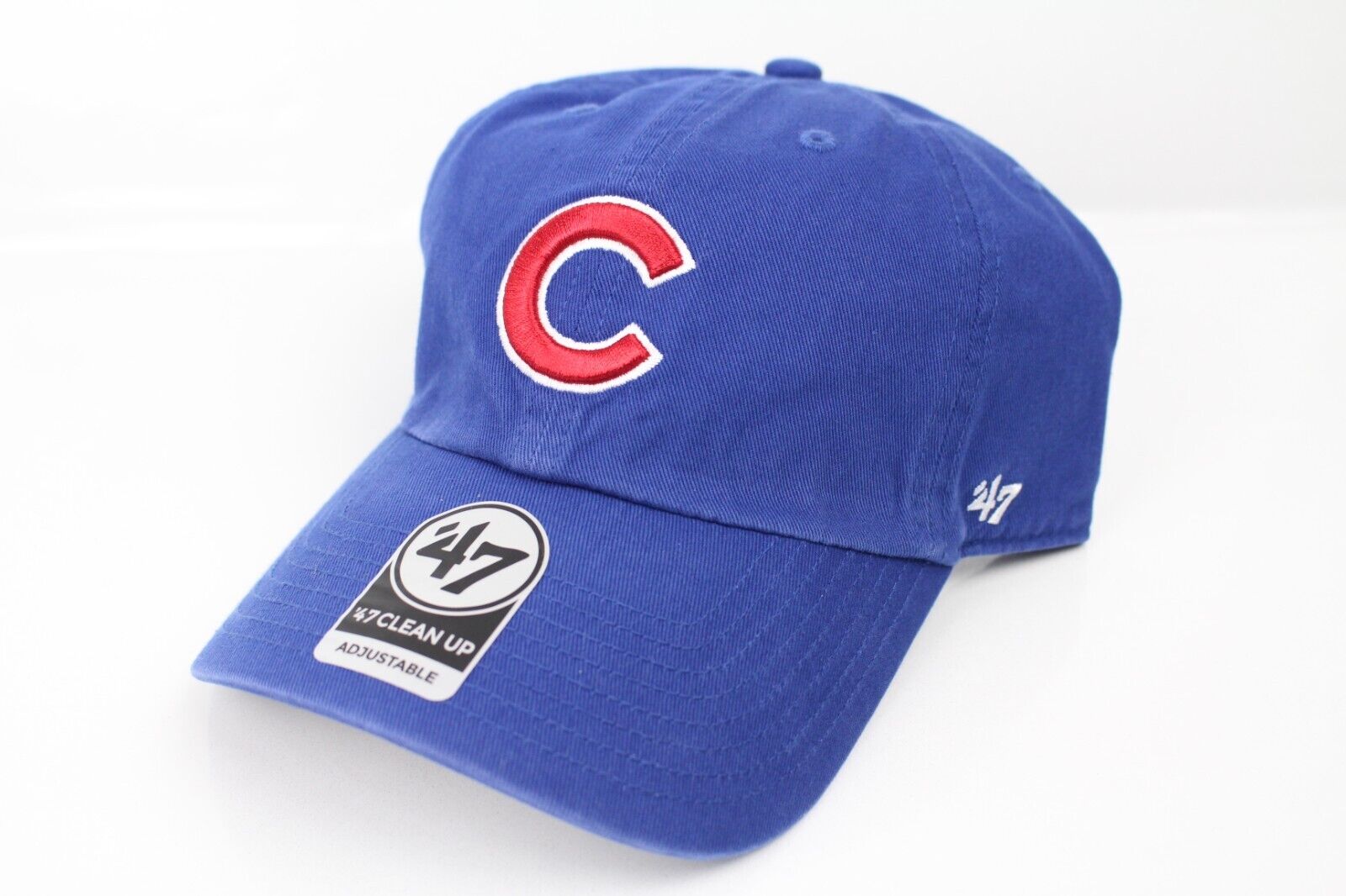 Chicago Cubs Hat 47 Clean Up  Adjustable Adult One Size Royal Blue Red