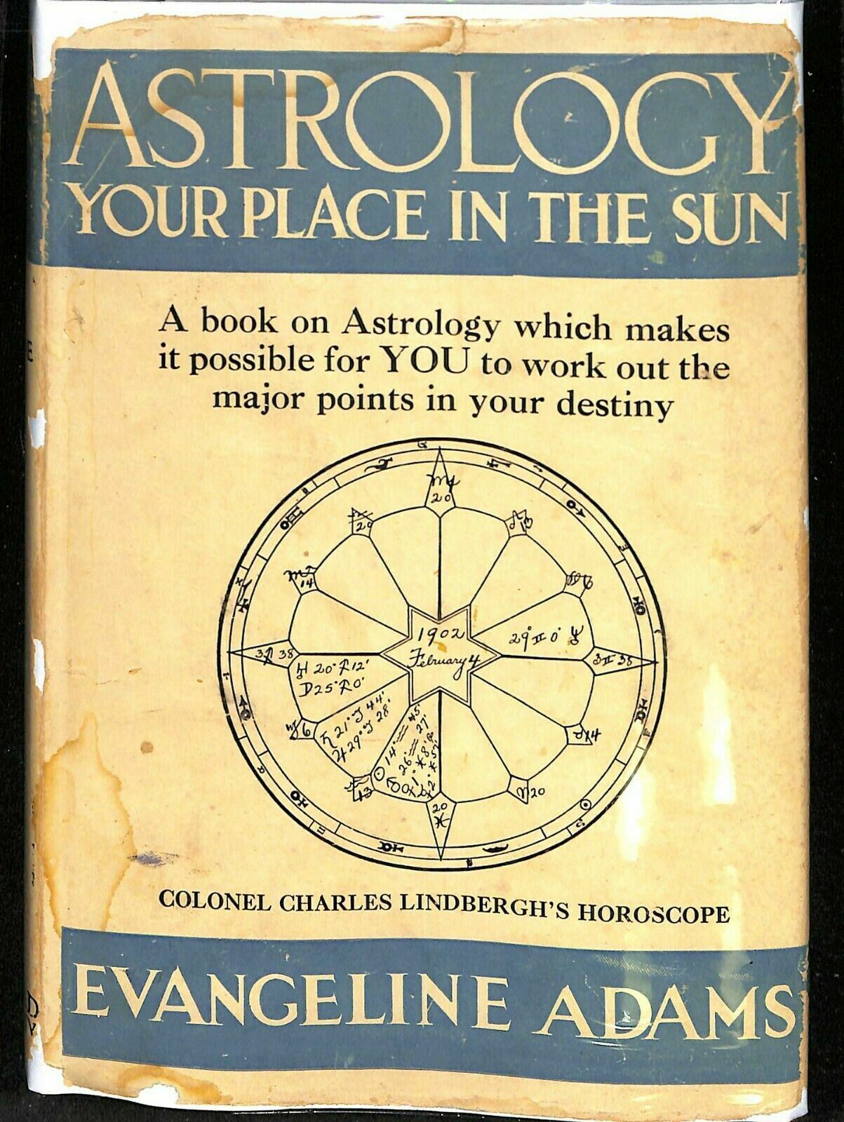 Astrology Your Place In The Sun Adams 1930 8th Printing G6