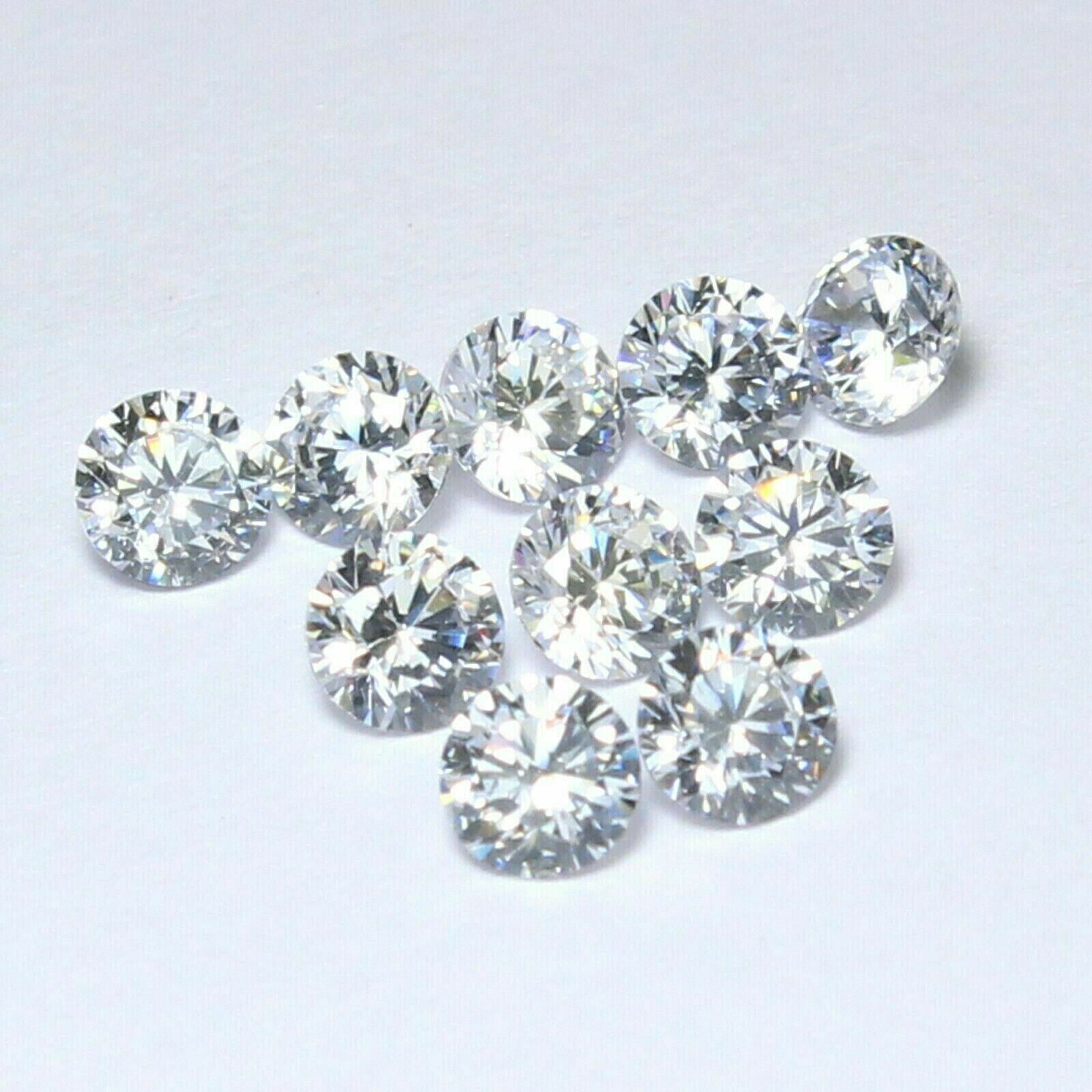 Loose CVD Lot Lab-Grown Diamond 3.00 mm Round D F- IF Certified Diamond