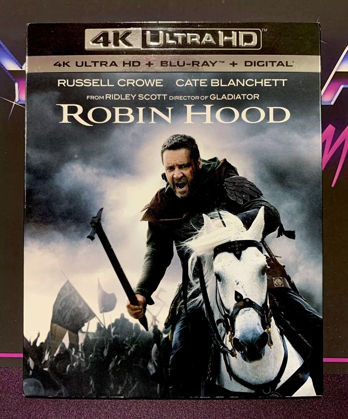 ROBIN HOOD ~ 4K Ultra HD + Blu-ray + Digital + Rare NM OOP Slipcover ~ New