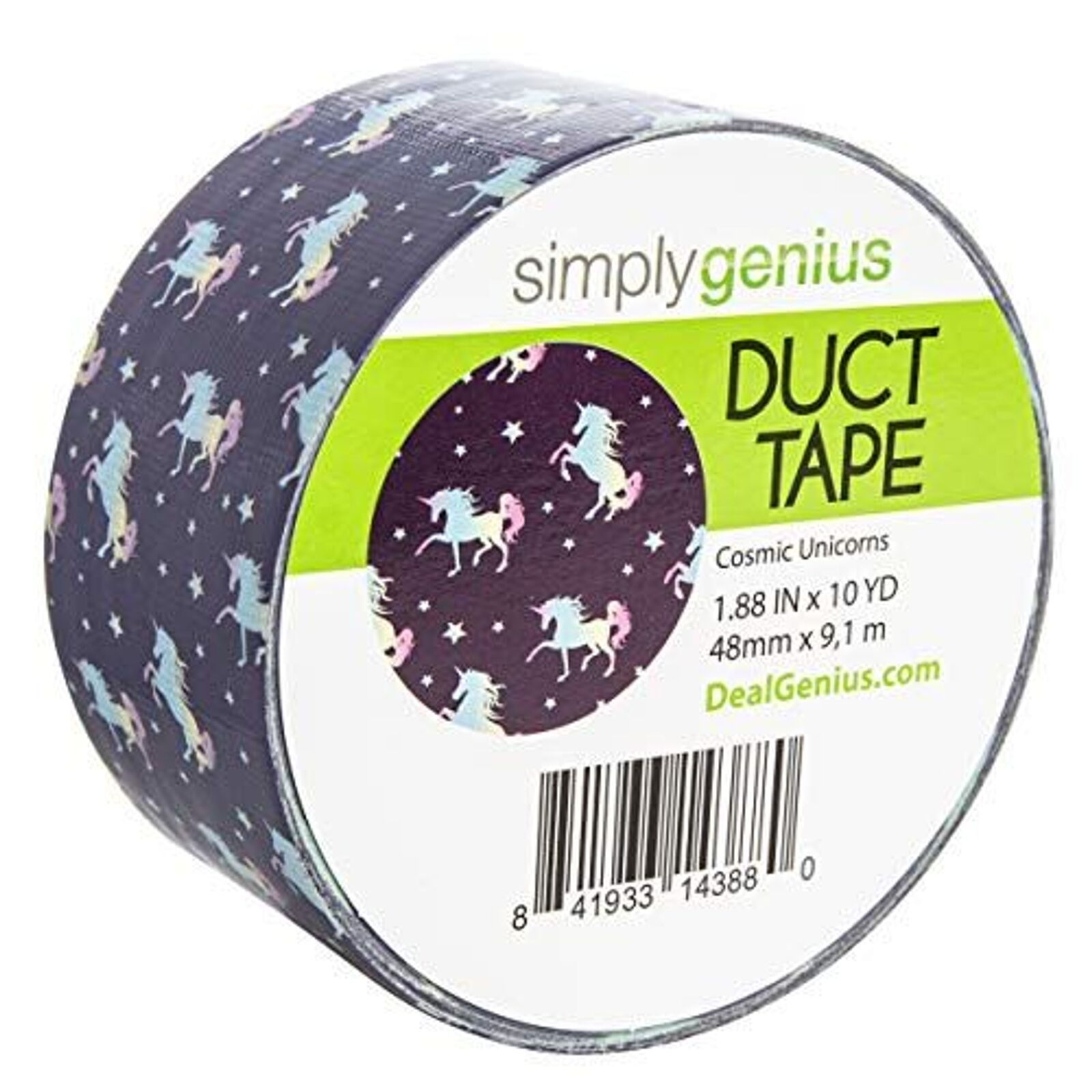 Art & Craft Duct Tape, Heavy Duty DIY Tape- 1.8 in x 10 yards (Cosmic Unicorns)