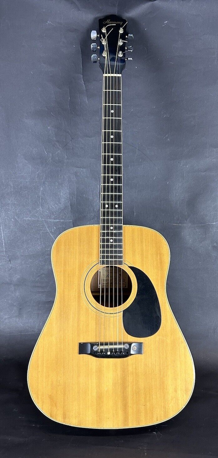 Vintage Harmony 1233 Acoustic Electric Guitar