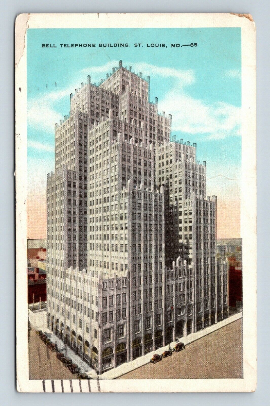 St Louis MO, Bell Telephone Building Built In 1889 Missouri Vintage Postcard