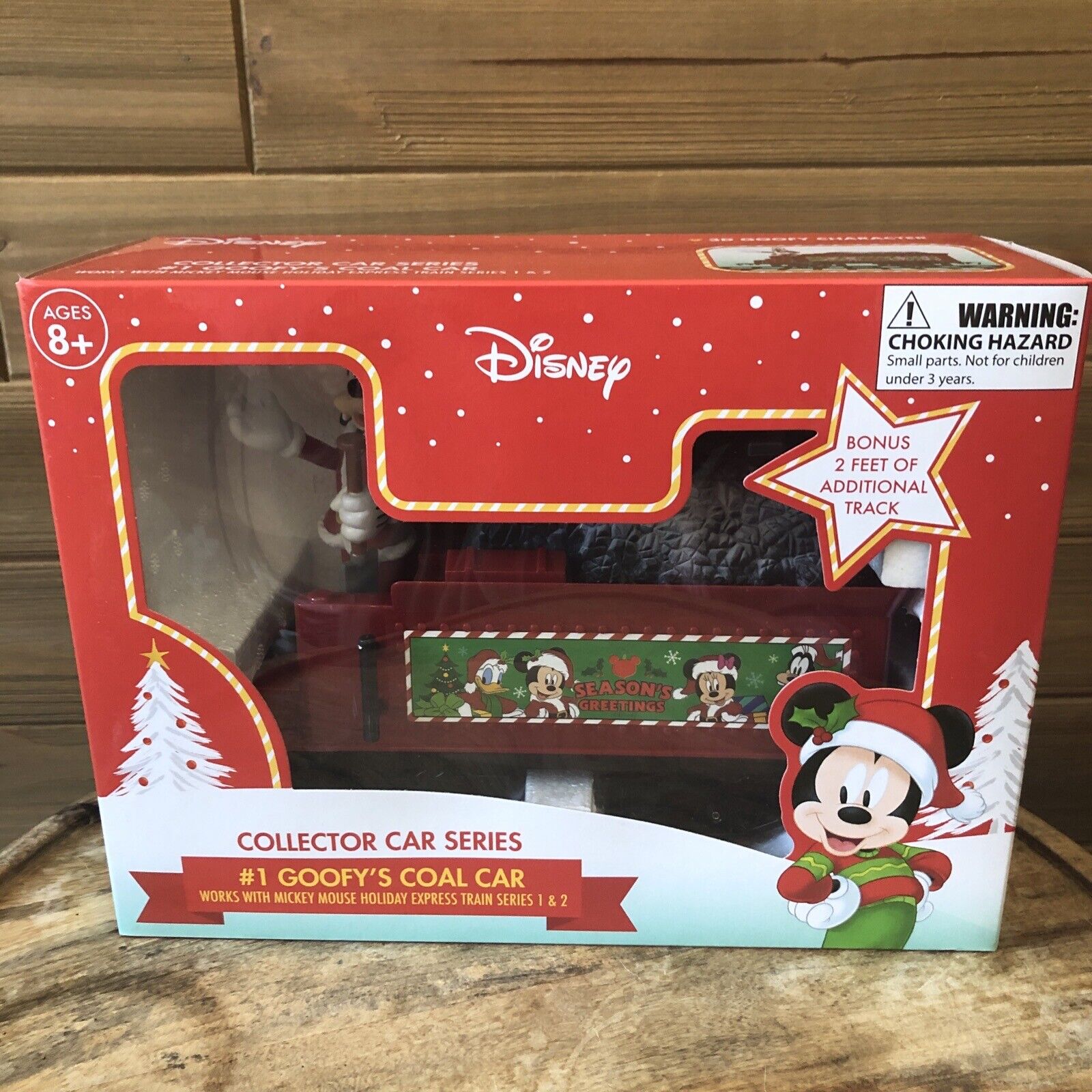 Disney Mickey Mouse Holiday Express #1 Goofy\'s Coal Car Collector Series Train