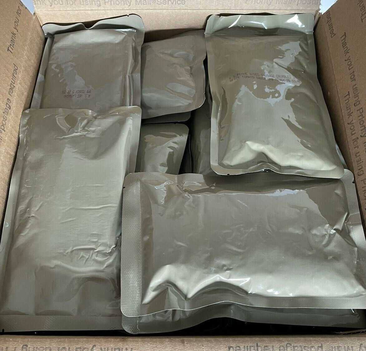 21 Pack MRE Variety 6 Types Entrees from Meals Ready to Eat Sopakco (Oscar21)
