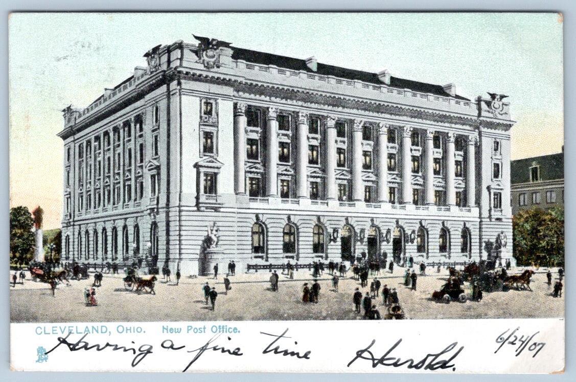 1907 TUCK\'S CLEVELAND OHIO NEW POST OFFICE BUILDING \