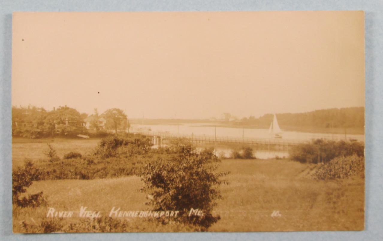 RPPC River View, Kennebunkport, ME Maine Real Photo Postcard (#4260)