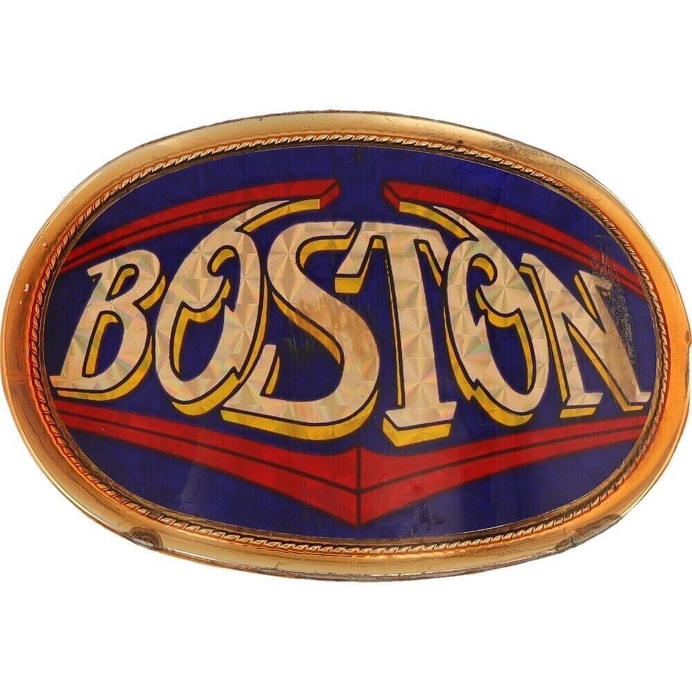 Boston Aucoin Pacifica Rock Roll Music Hippie Band 1970s Vintage Belt Buckle