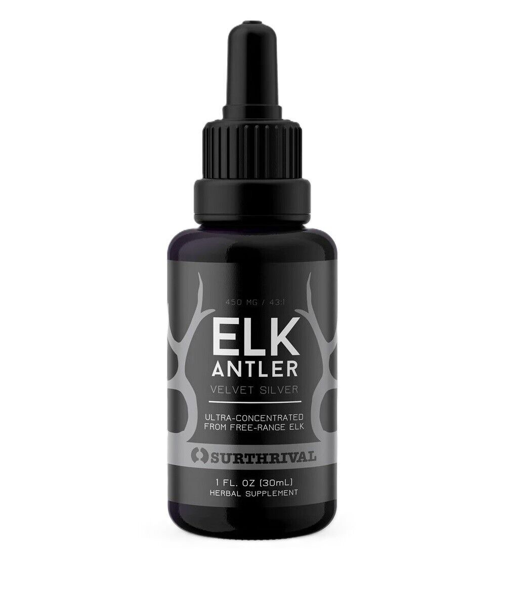 Surthrival Elk Antler Silver 30mL Regenerative & Responsible Velvet Extract