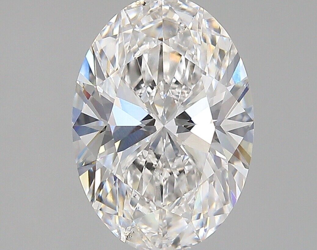 Lab-Created Diamond 3.01 Ct Oval G VS2 Quality Excellent Cut GIA Certified