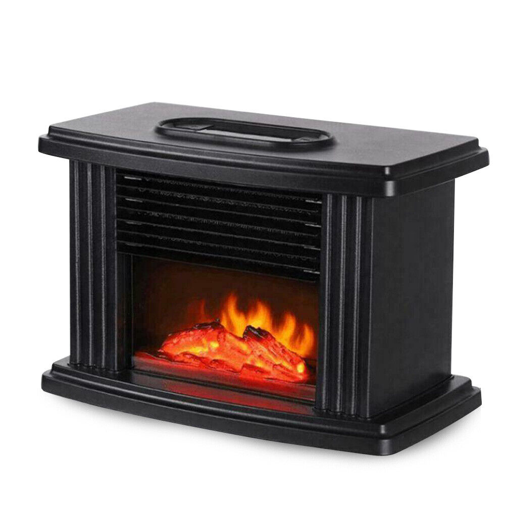 Mini Electric Fireplace Space Heater Freestand 3D Flame Stove Burner Warmer hot
