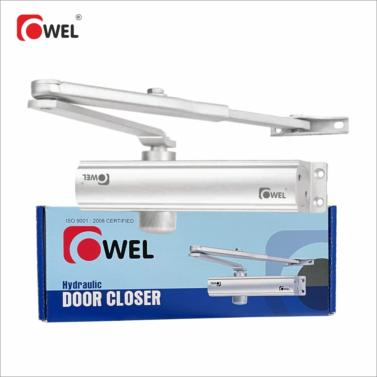 OWEL Automatic Adjustable Spring Hydraulic Auto Door Closer For Small Size Door