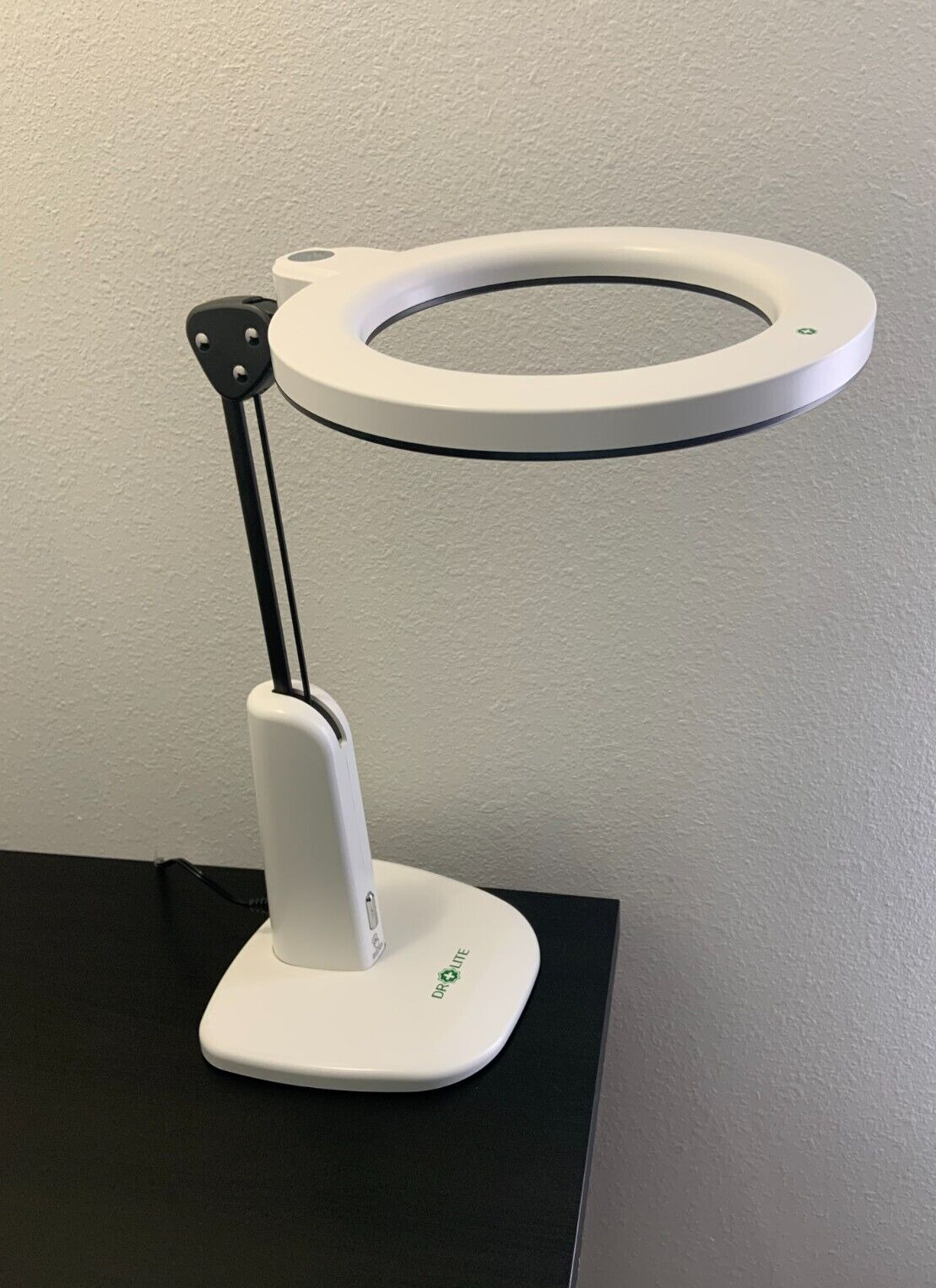 Dr. Lite Angel Desk Lamp in White, Adjustable LED Table 10W Lamp