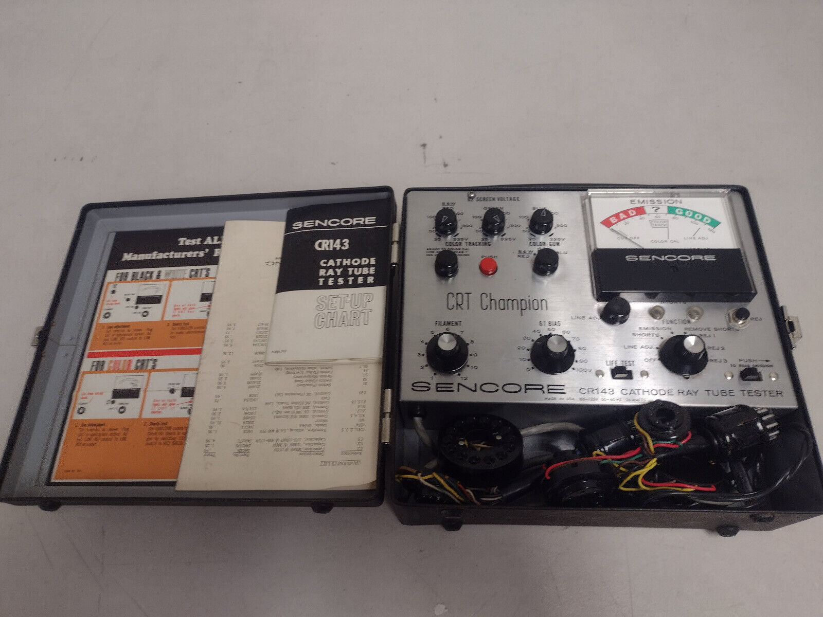 Sencore CR 143 CRT Tester - As Is / For Parts