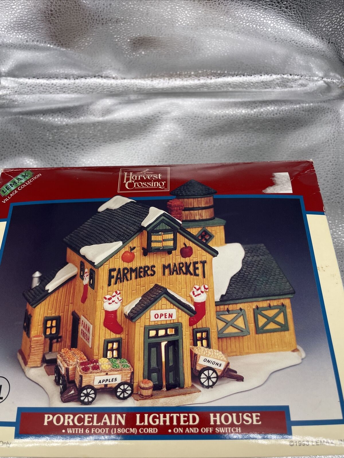 Lemax 1998 Farmers Market Harvest Crossing #85277 Retired Rare Collectible House