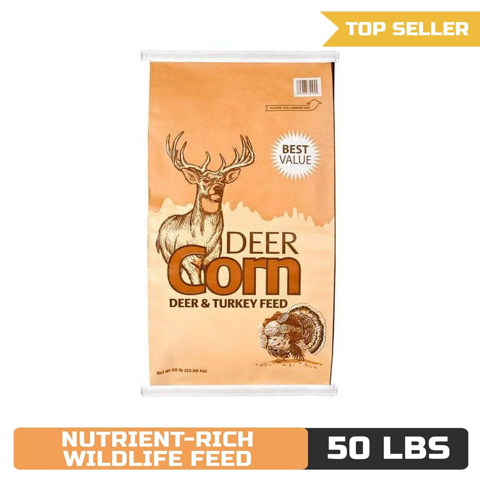 Manna Pro Deer Corn: Premium Deer & Turkey Feed, 50 lbs