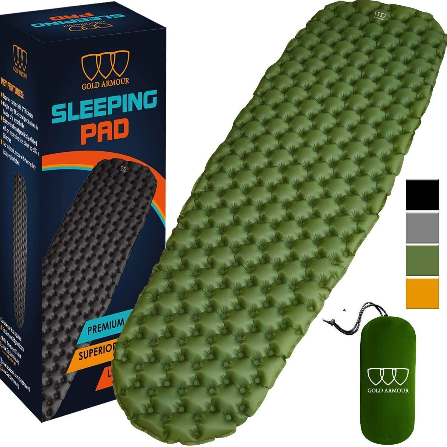 Camping Sleeping Pad Waterproof Inflatable Sleeping Mat Inflating Camping Pads