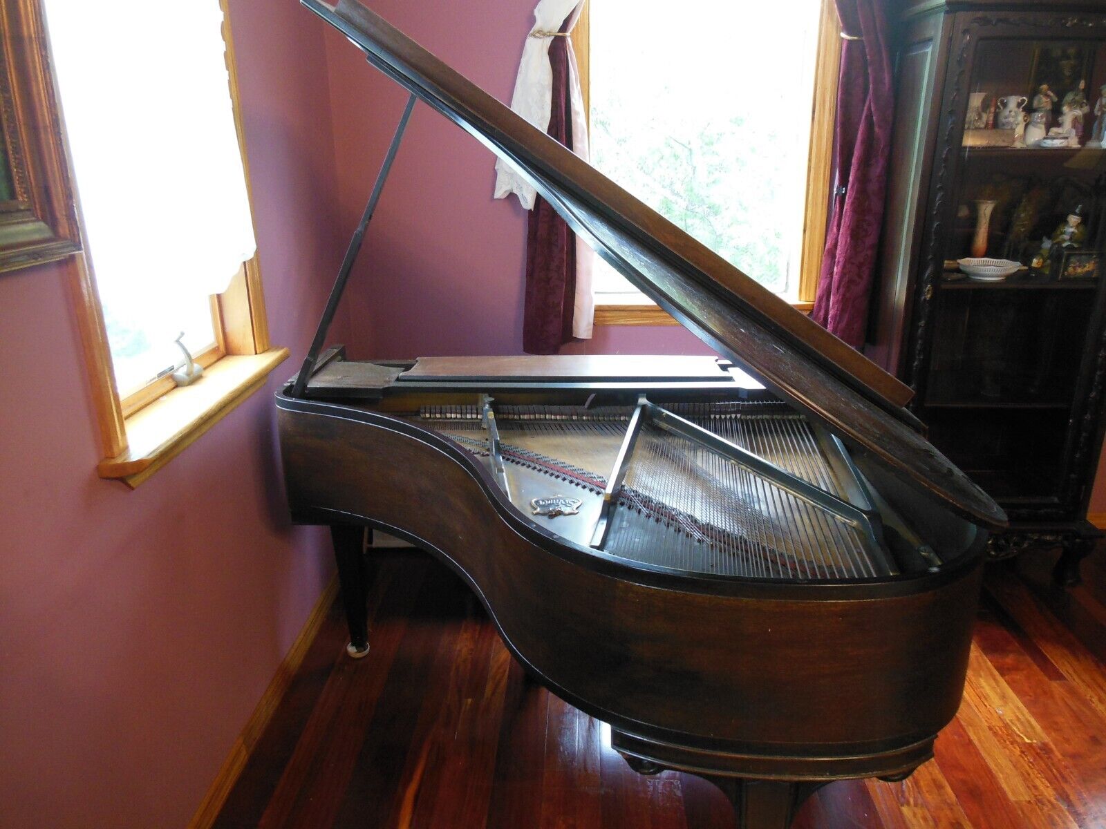 1926 Mohagany Baby Grand Piano, Sohmer & Co. New York, N.Y. With Bench.