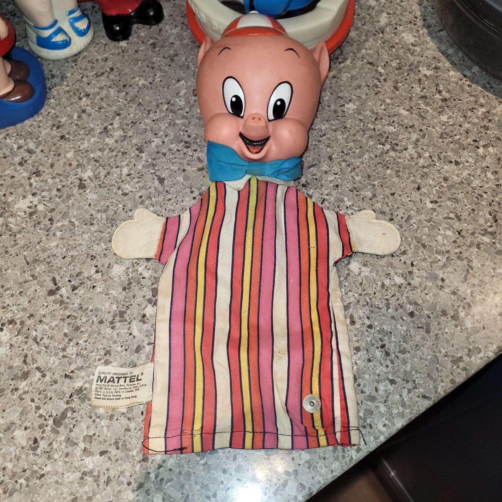 Vintage 1964 Porky Pig Rubber Face Doll MATTEL Very Nice Tag intact