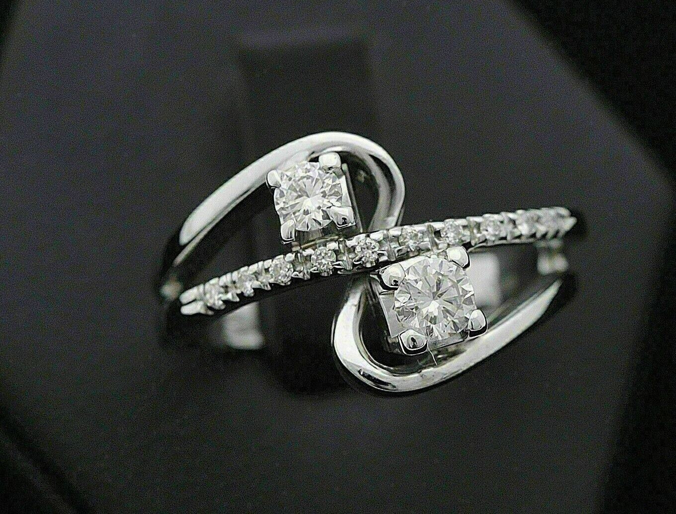 1.20Ct Lab-Created Diamond Engagement Anniversary Gift Cute Ring 14K White Gold