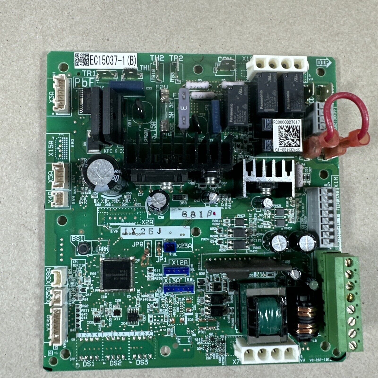 EC15037-1 (B) . Diakin Circuit Control Board HVAC VB-2S7-101B . 2P432480-1D (B32