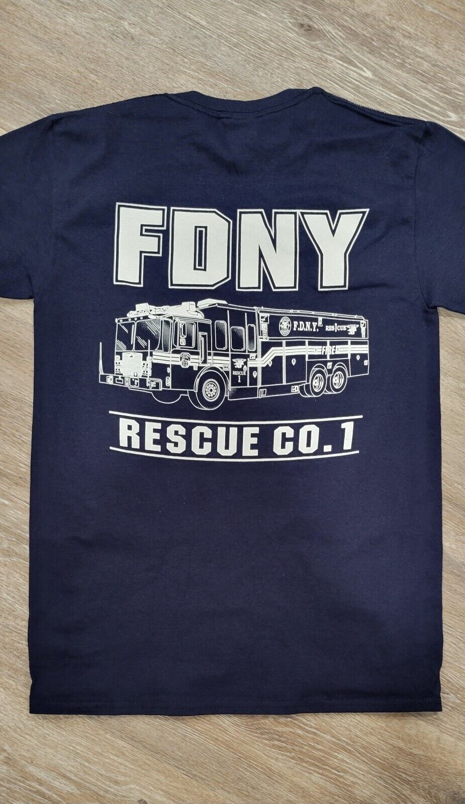 NEW Vintage FDNY Firefighter shirt NYC Rescue Co 1 Truck Fire department