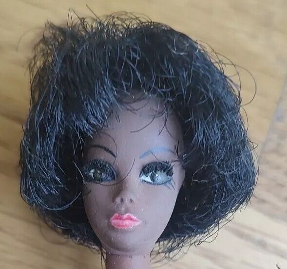 Vintage 1970’s Topper Dawn Dale Doll African American blue skirt Brown Eyes