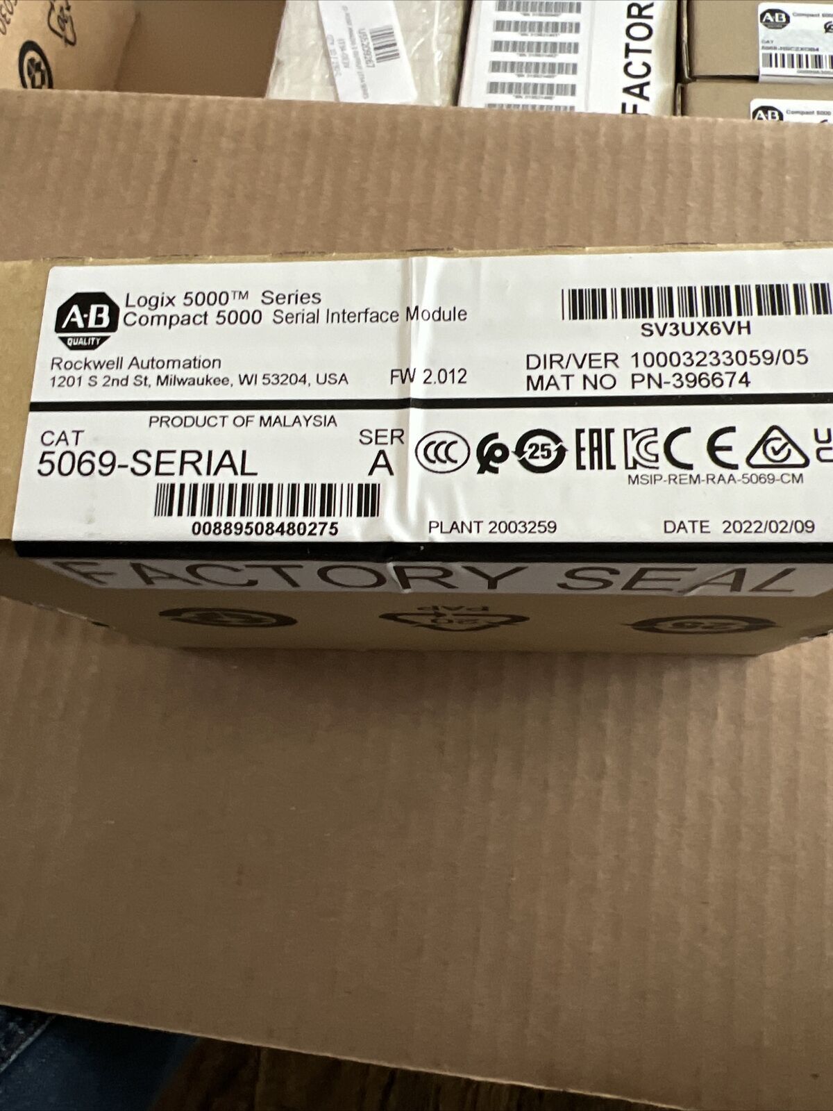 NEW 5069-SERIAL AB Compact Logixs 5000 5069SERIAL Fast delivery