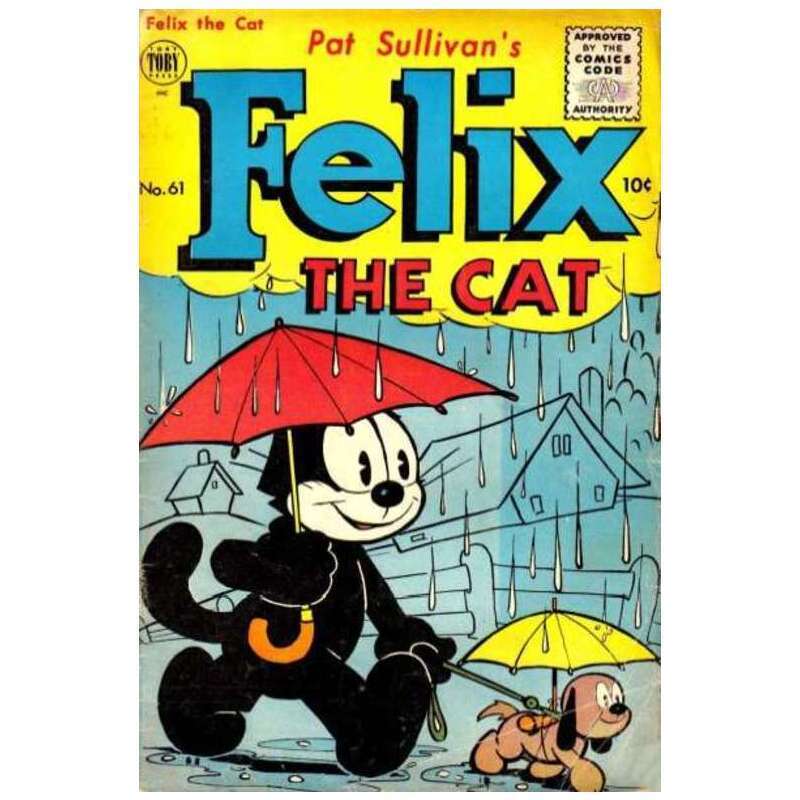 Felix the Cat (1948 series) #61 in Very Good minus condition. Dell comics [i
