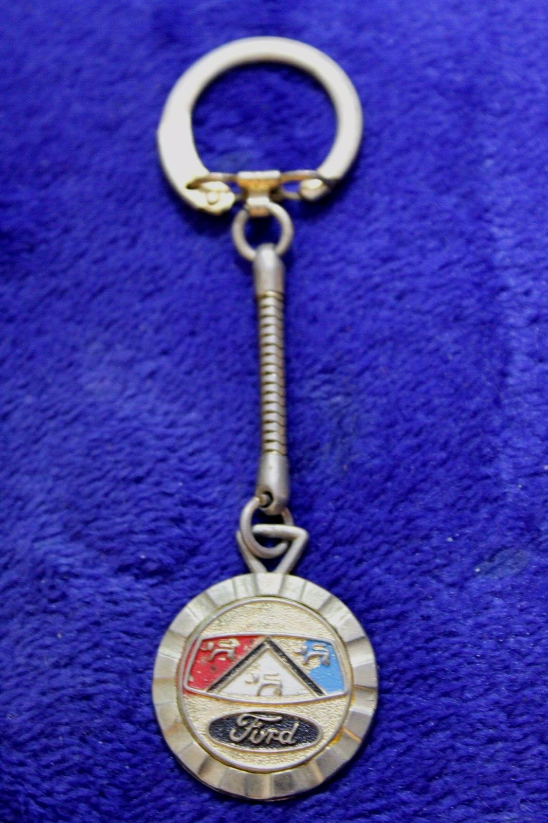 Vintage Ford Crest Key Fob Key Ring Key Chain Clasp Accessory Galaxie Falcon