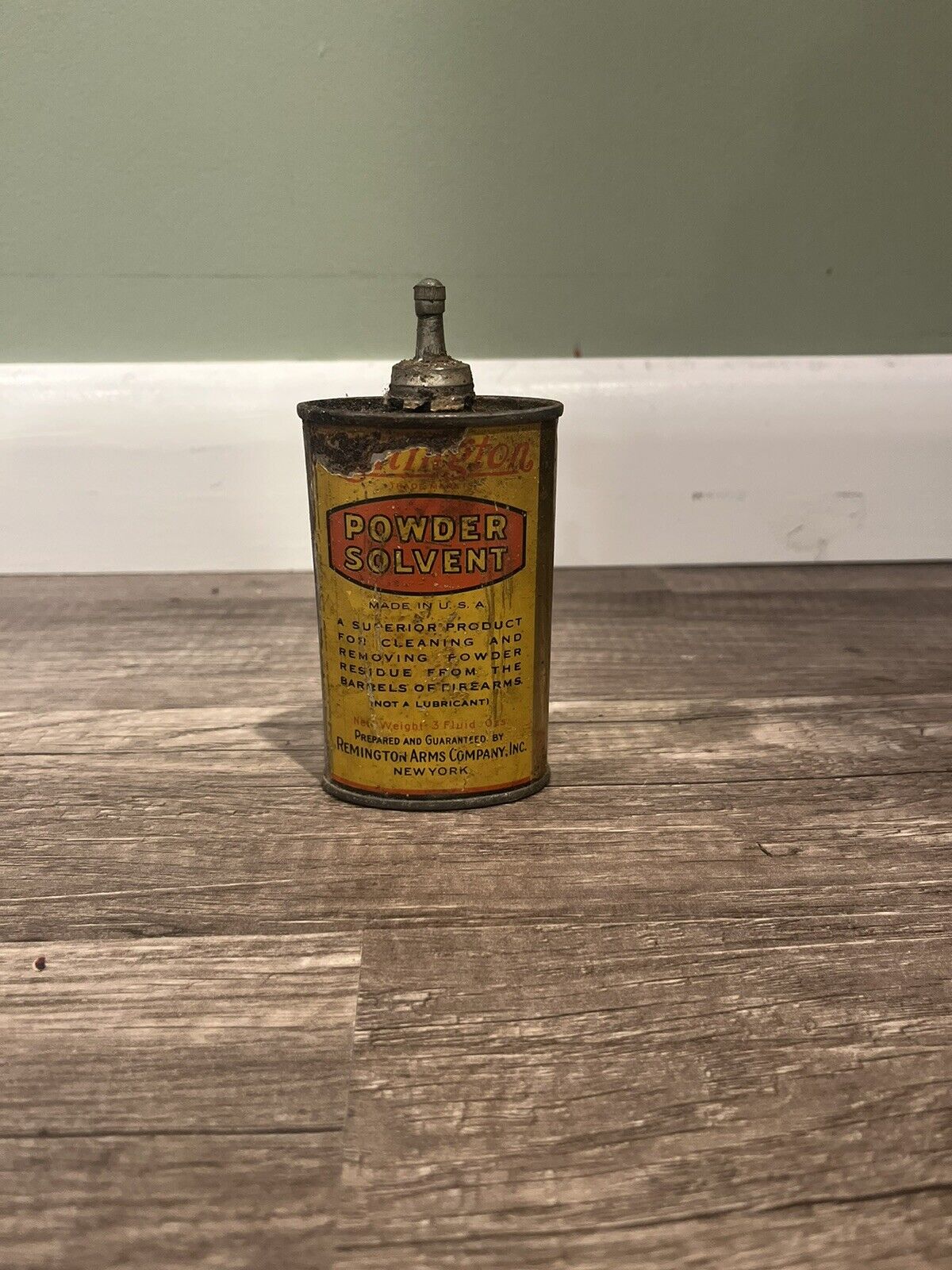 Vintage Remington Powder Solvent Can