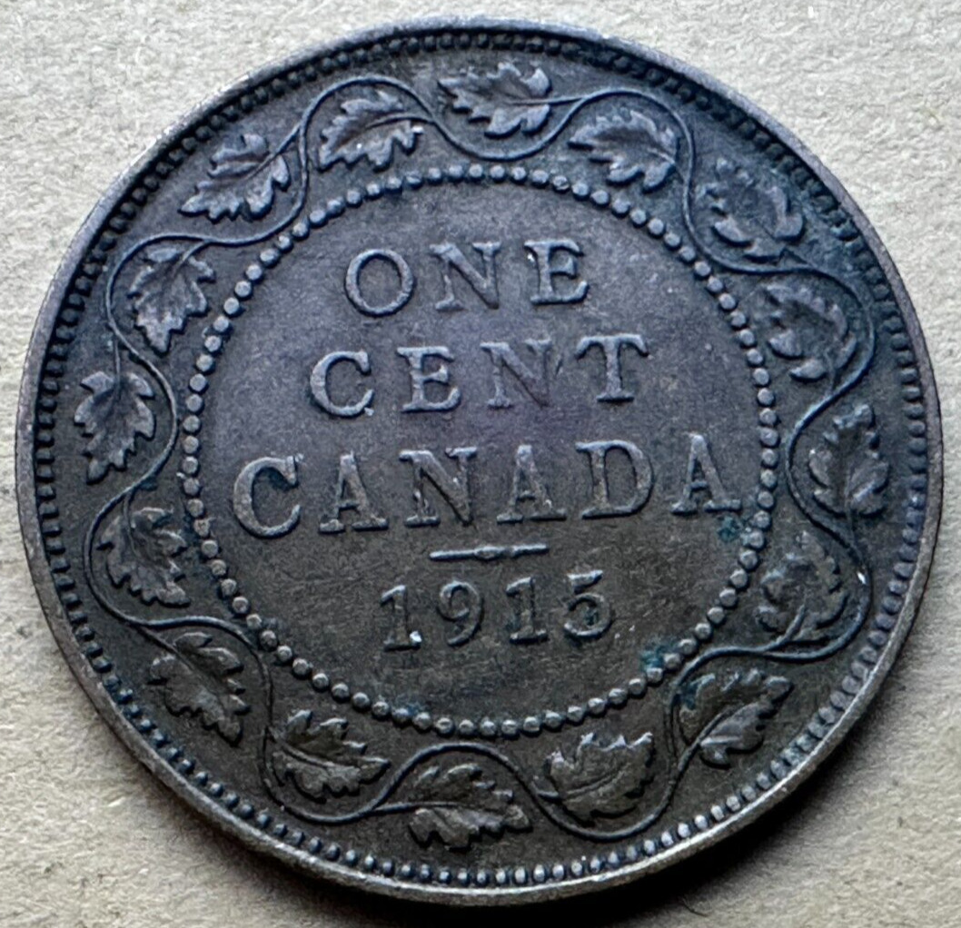 1915 Canada Large Cent Coin   Bronze World Coin    #W119