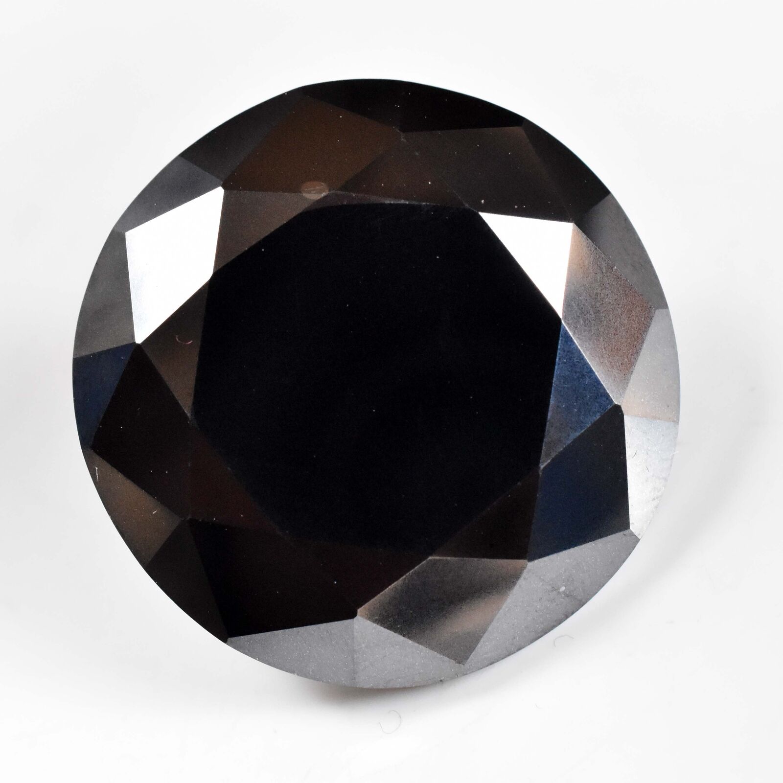 78.85 Cts Real Black Moissanite Round Brilliant Cut