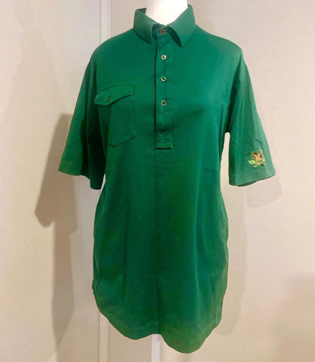 Vintage Pickering Active Sportswear Mens Large L The Golf Club Cotton Polo Shirt