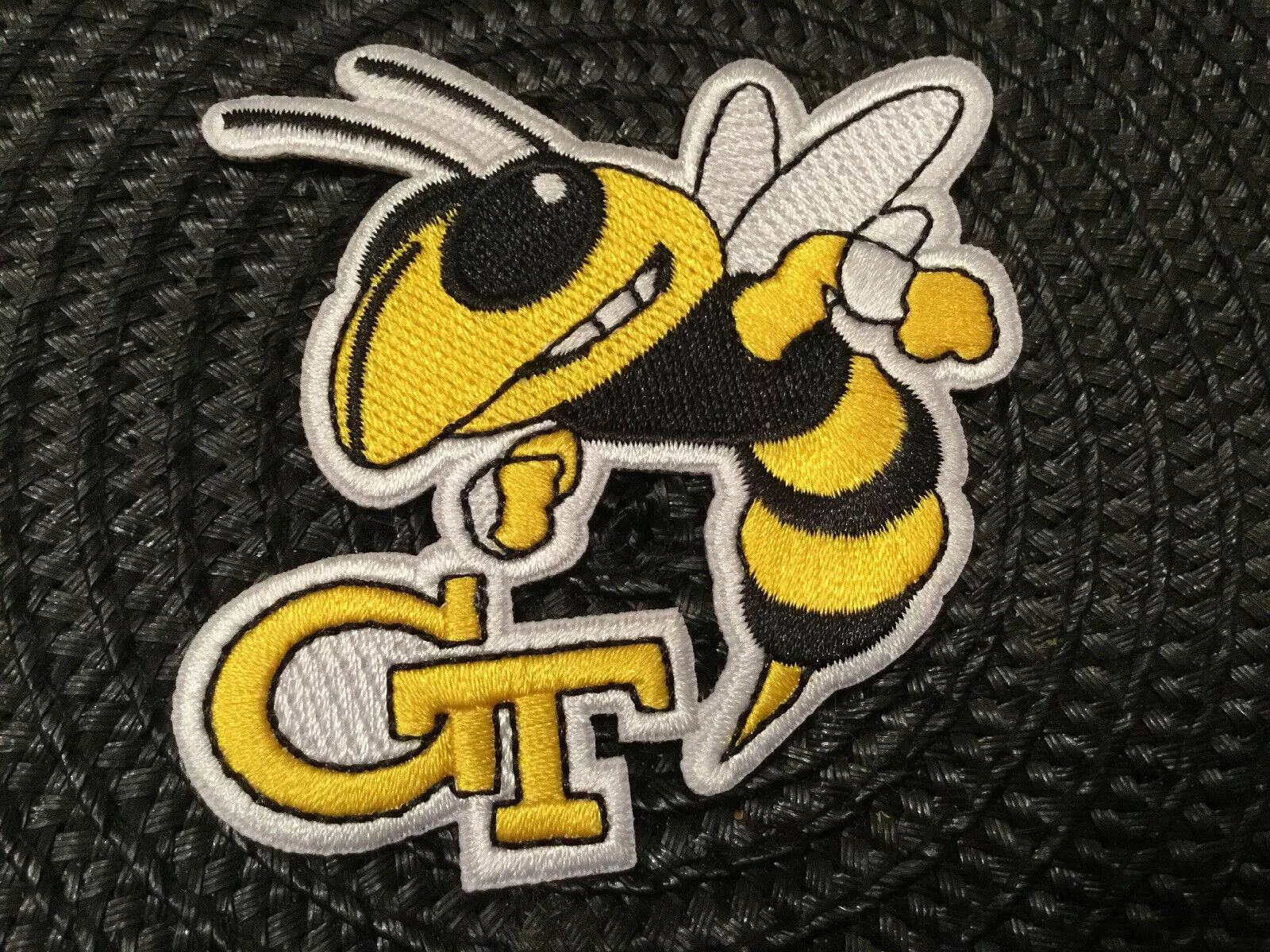 GT Georgia Tech Yellow Jackets Vintage Embroidered Iron On Patch 2.75 X 2.5”