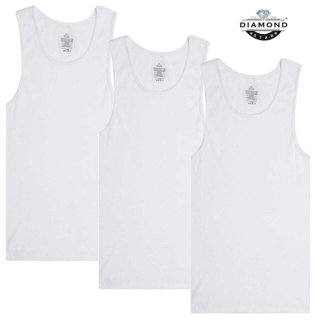 6-12 Pack Men's Tank Top 100% Cotton A-Shirt Wife Beater Undershirts Size S-4XL