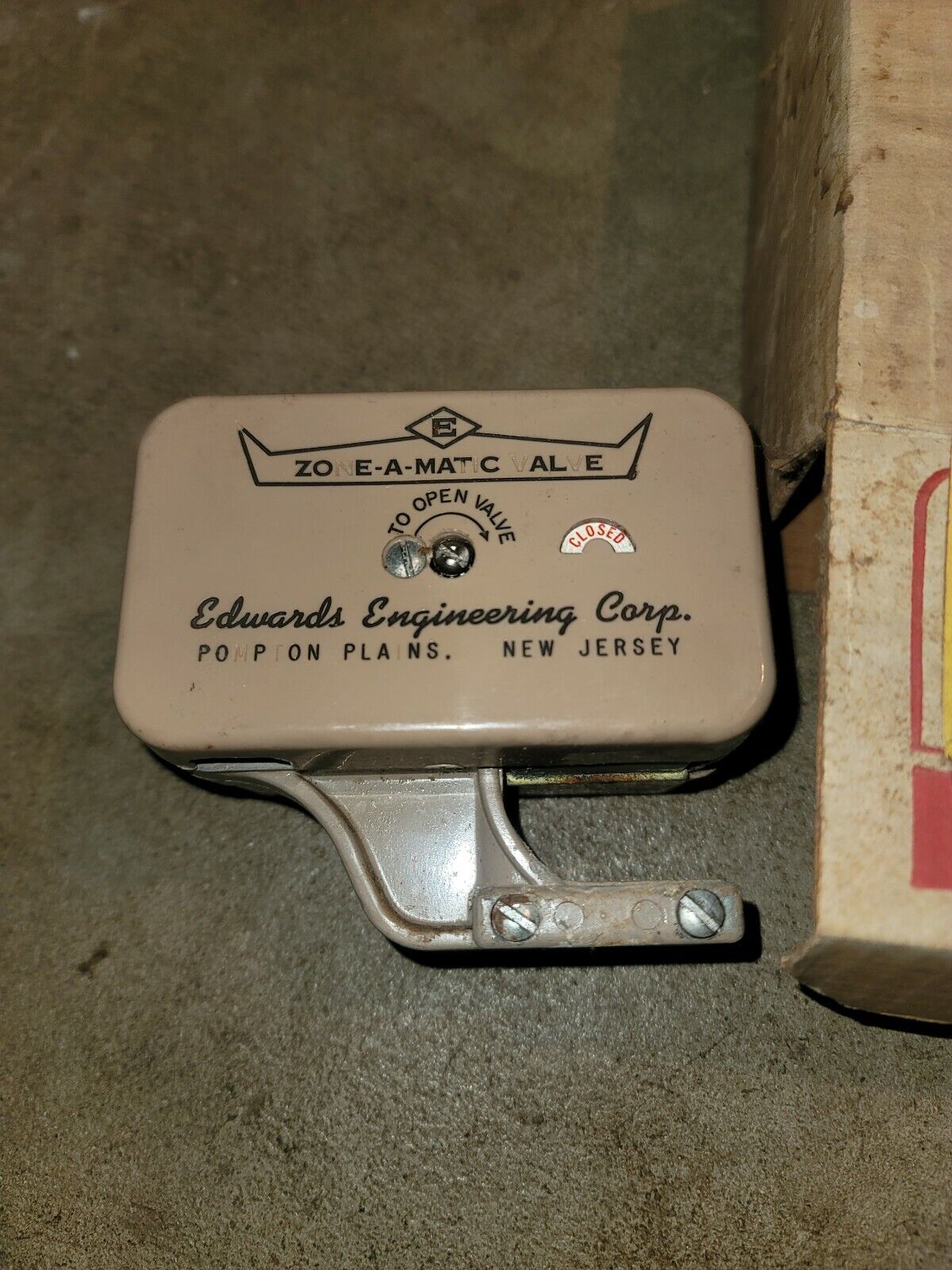 Edwards Engineering Corp Zone-A-Matic Valve Motor Assembly Model V 601 Series 20
