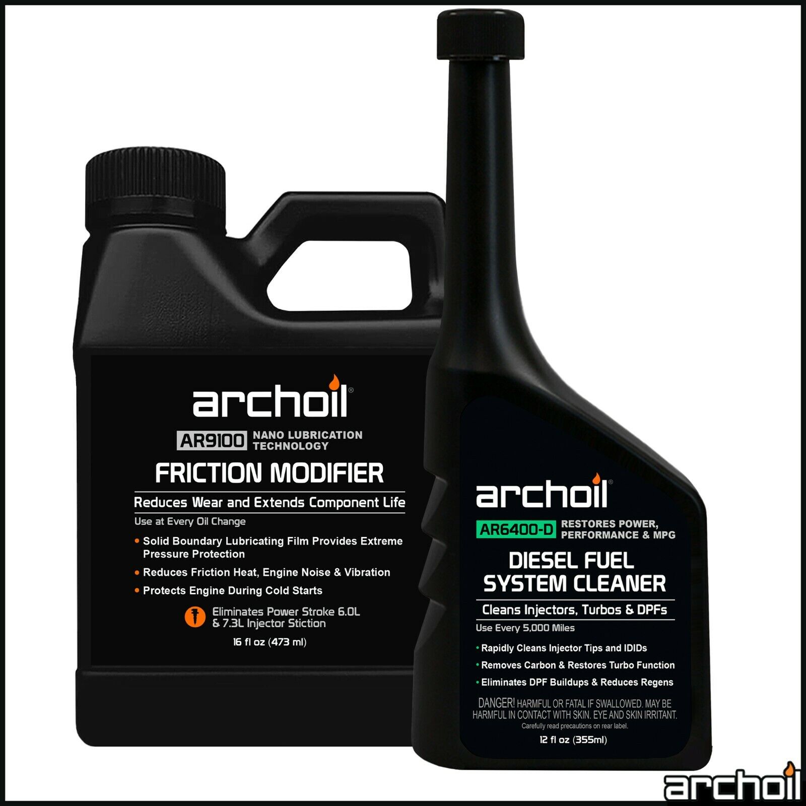 Archoil Special Offer Kit - AR9100 + AR6400-D Diesel Fuel System Cleaner