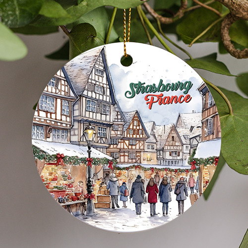 Strasbourg France Christmas, Christmas Market France, Christmas Holiday Ornament