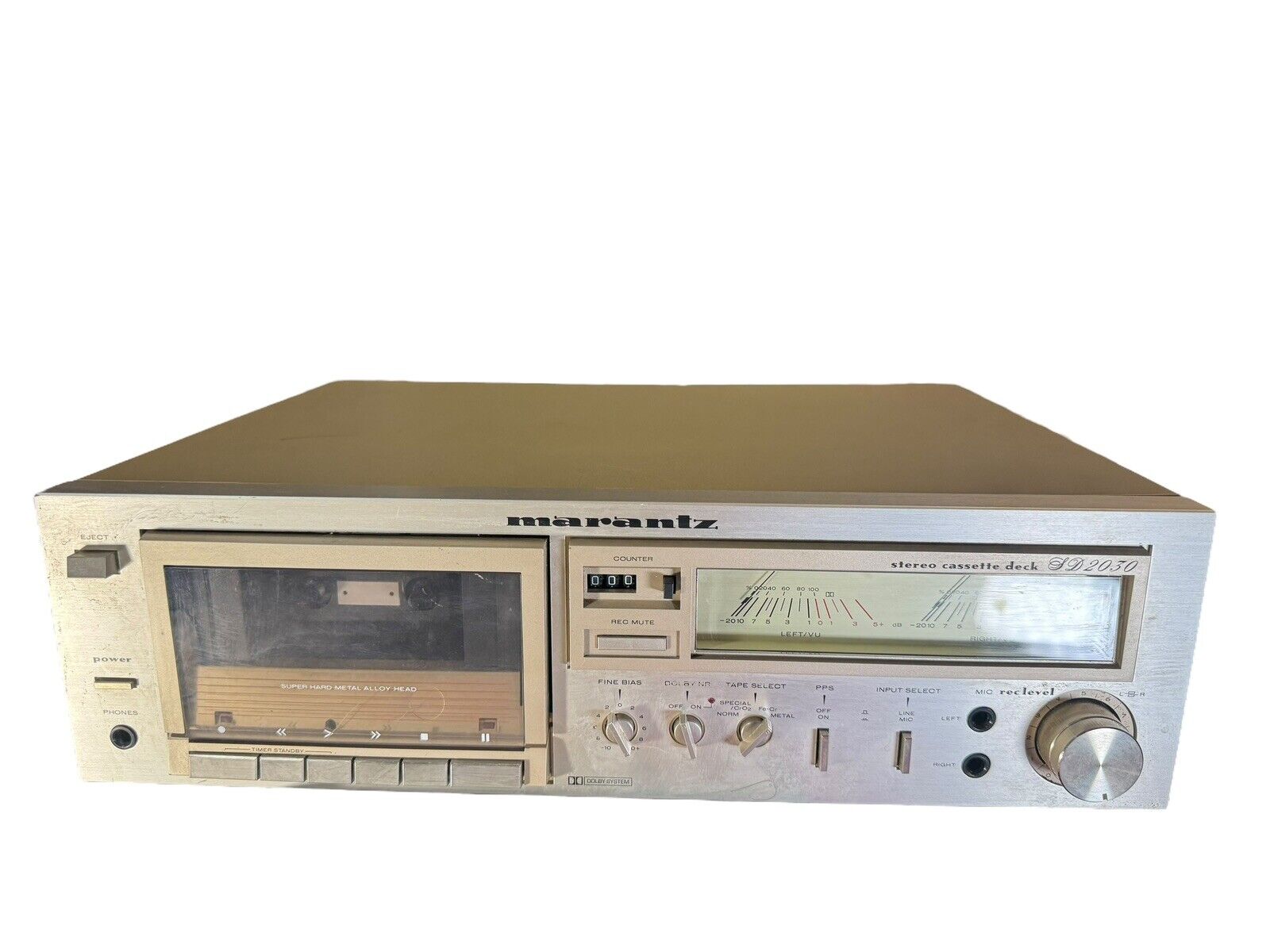Vintage Marantz SD2030 Stereo Cassette Deck (needs belt replacement)