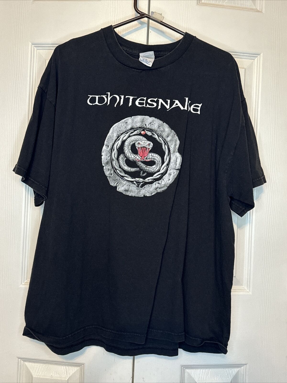 Vintage 2003 Whitesnake Concert Tee Shirt Size Xl 2000s 2003 Rock Band Tour Fade